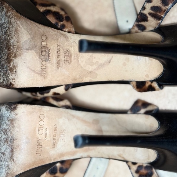 Jimmy Choo  Leopard print Heels  39 1/2 - Picture 3 of 10